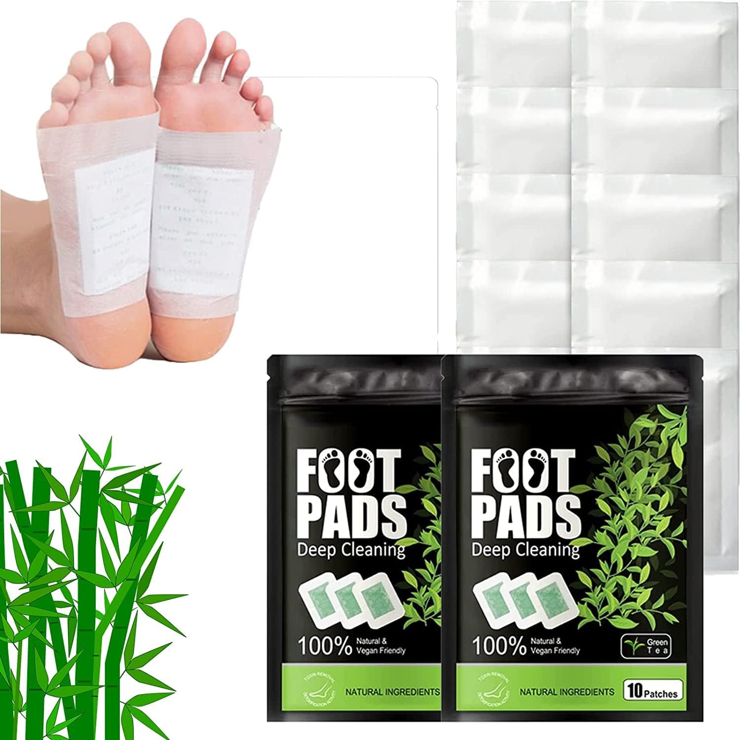 Bandoo Natural Cleansing Foot Pads,Detox Foot Patches,Bandoo Toxin ...